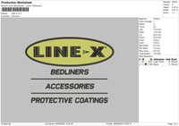 Line X V2 Embroidery File 5 sizes