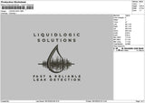 Liquidtext 1810 Embroidery File 6 sizes