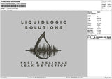 Liquidtext 1810 Embroidery File 6 sizes
