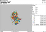 Moongirl 2204 Embroidery File 6 sizes