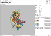 Moongirl 2204 Embroidery File 6 sizes