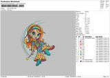 Moongirl 2204 Embroidery File 6 sizes