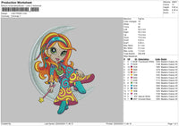 Moongirl 2204 Embroidery File 6 sizes