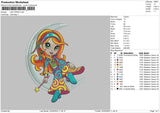 Moongirl 2204 Embroidery File 6 sizes