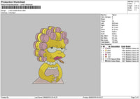 Simpsonqueen Embroidery File 6 sizes