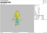 Lisa Angel Embroidery File 5 sizes