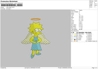Lisa Angel Embroidery File 5 sizes