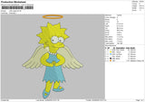 Lisa Angel Embroidery File 5 sizes