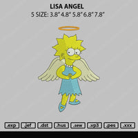 Lisa Angel Embroidery File 5 sizes