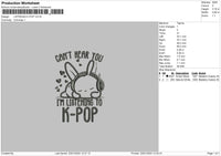 Bunny Pop Embroidery File 6 sizes