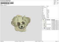 Little Dog Embroidery File 6 sizes