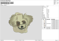 Little Dog Embroidery File 6 sizes