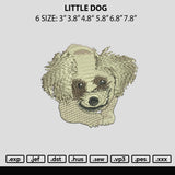 Little Dog Embroidery File 6 sizes