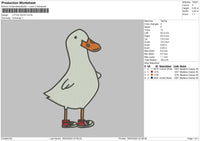Littleduck Embroidery File 6 sizes