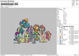 Little Ponny Embroidery File 4 size