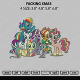 Little Ponny Embroidery File 4 size
