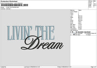 Livingtext 0105 Embroidery File 6 sizes