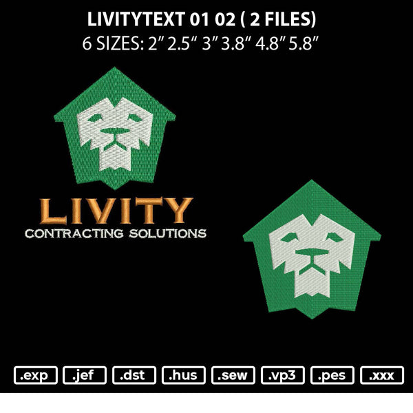 Livitytext 01 02 Embroidery 2 Files