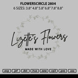 Flowerscircle 2804 Embroidery File 6 sizes