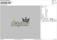 LL Quan Embroidery File 6 sizes