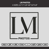 Lm Photos Embroidery Machine Design File 6 sizes