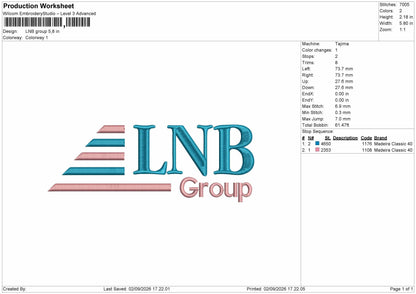 Lnbtext 02 Embroidery Machine Design File 6 sizes