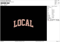 Local Text 0607 Embroidery File 6 sizes