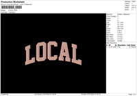 Local Text 0607 Embroidery File 6 sizes