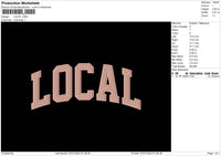 Local Text 0607 Embroidery File 6 sizes