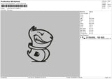 Logo Black Cosmo Embroidery File 4 size