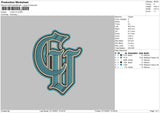 Logo CU Embroidery File 4 size
