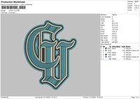 Logo CU Embroidery File 4 size