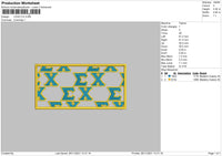 Logo CX Embroidery File 4 size