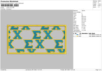 Logo CX Embroidery File 4 size