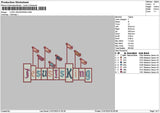 Jesustext 2107 Embroidery File 6 sizes