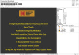 Kodak Text Embroidery File 4 size