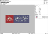 Logo Nwc Embroidery File 5 sizes