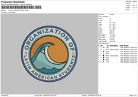 Logo Organization Embroidery File 5 sizes