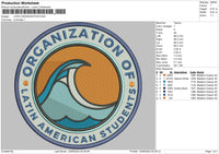 Logo Organization Embroidery File 5 sizes
