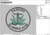 Ranchocircle Embroidery File 6 sizes