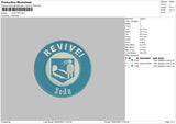 Revive L Embroidery File 6 sizes