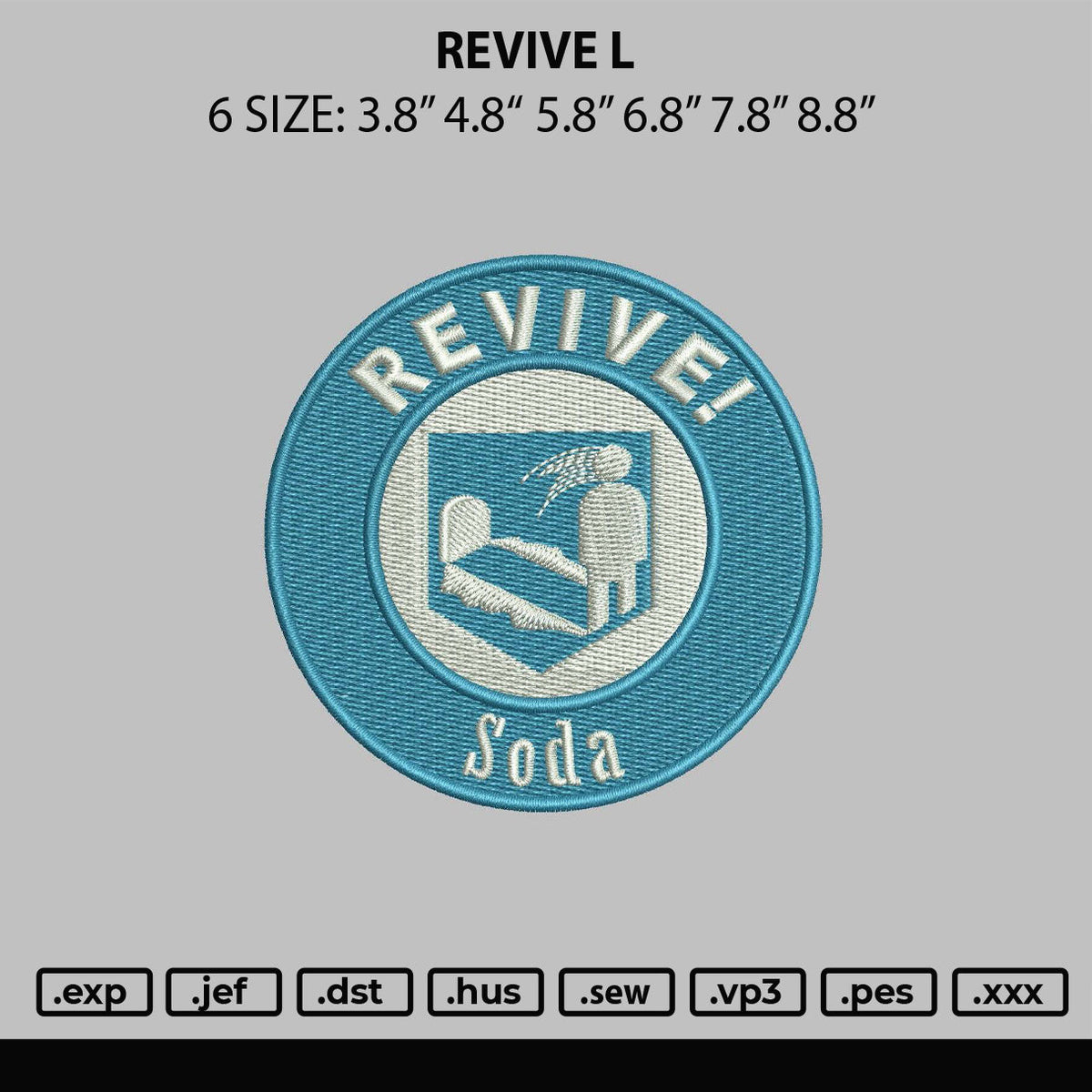 Revive L Embroidery File 6 sizes – Master Digitizer