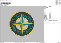 Logo Stone Embroidery File 4 size