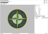 Logo Stone Embroidery File 4 size