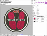 Logo True Embroidery File 4 size