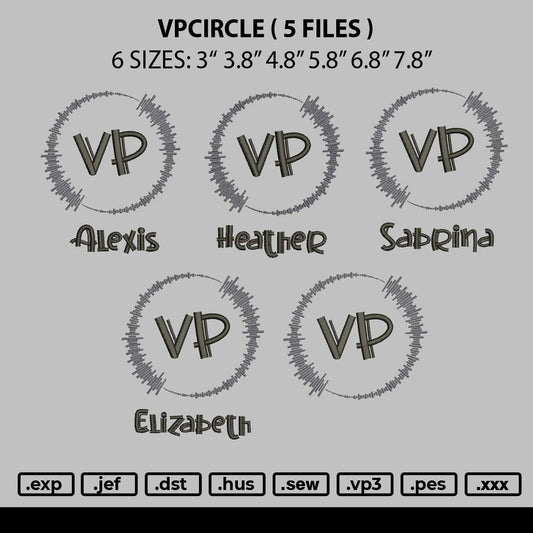 Vpcircle Embroidery 5 Files