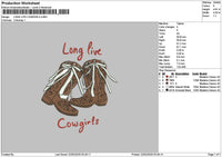 Boots2202 Embroidery File 6 sizes