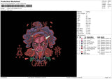 Ll Queen Embroidery File 6 sizes