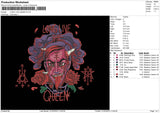 Ll Queen Embroidery File 6 sizes