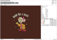 Mouse Text 01 Embroidery File 6 sizes